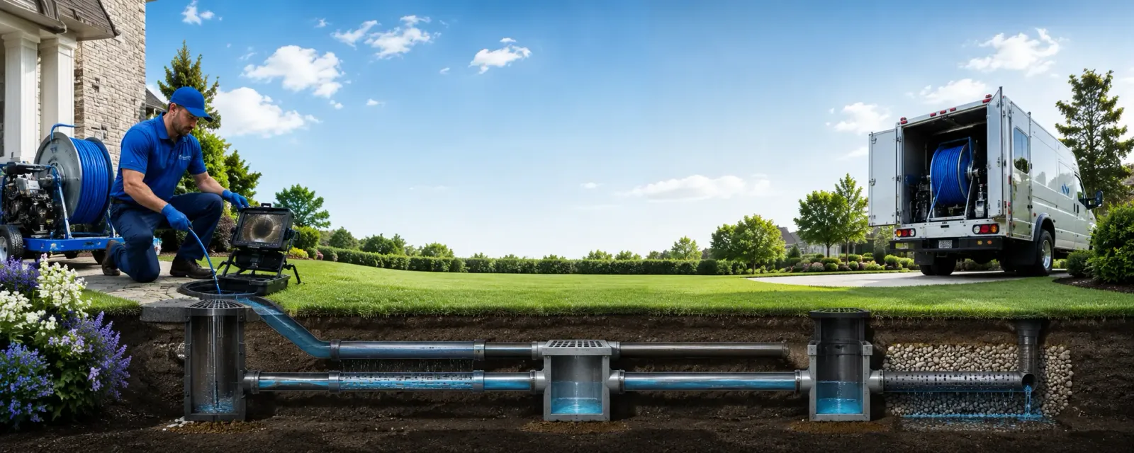 Outdoor drain cleaning information for Gilmore City, IA